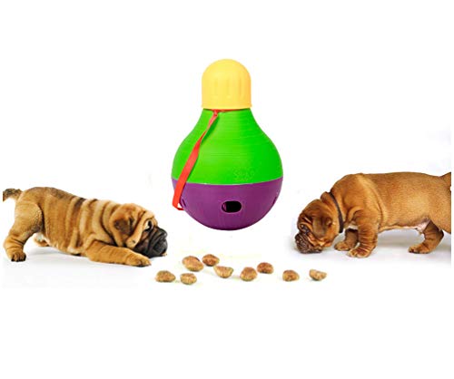 Preisvergleich Produktbild LINNUO Hundespielzeug Hund Futterball Tumbler Interaktives Spielzeug Hundespielball Pets Hund Bälle Hundespielball Haustier-Ball Hunde Bälle, S