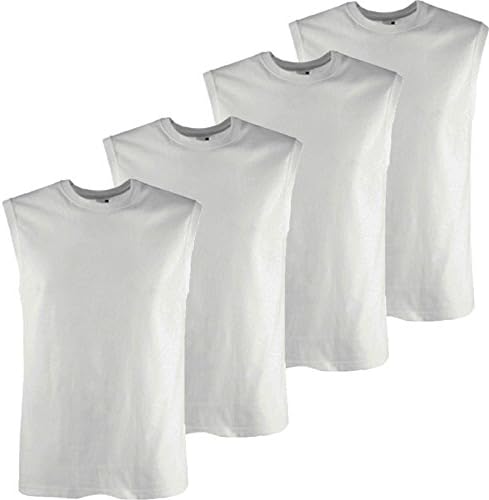 Mens 4 Pack Fruit of the Loom Tank Top Cotton T-Shirt