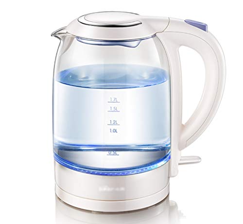bouilloire lectrique Bouilloire lectrique, verre domestique, bouilloire, grande capacit, mise hors tension automatique, pot rapide, mini dortoir, eau bouillante, pot en verre  haute teneur en boro