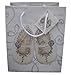 NEW Silver Plated Teddy Egg Cup & Spoon Boxed Set with Christening Gift Bag & Tag