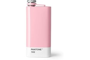 COPENHAGEN DESIGN Pantone 101110182 Hip Flask-Light Pink 182 C, Acero Inoxidable