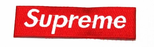 Preisvergleich Produktbild supreme logo Iron SEW Patch (red colour)