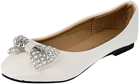 Infiniti Shoes Girls Ballerina Shoes White Size: UK 3 Infant