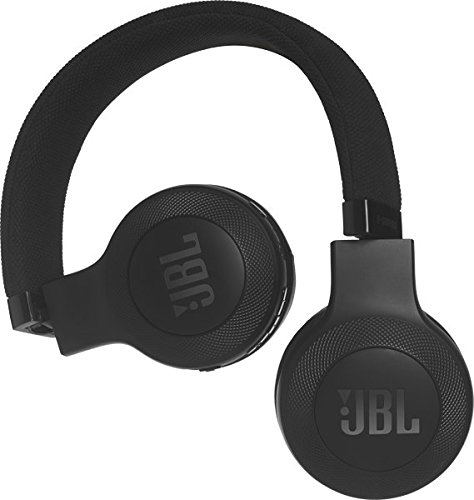 JBL E45BT On-Ear Ohraufliegender Bluetooth KopfhÃ¶rer Faltbar Inkl. Abnehmbares Verwicklungsfreies Textilkabel mit Universeller 1-Tasten-Fernbedienung mit Integriertem Mikrofon - Schwarz