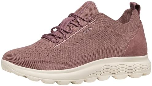 Geox Donna D SPHERICA A Sneaker, Old Rose, 35 EU