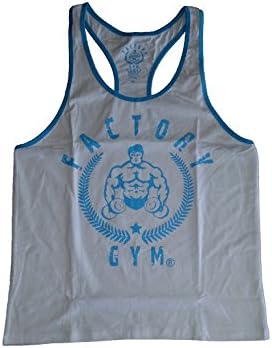 Factory Gym Men's Logotype Animal Print Sleeveless Shirt White White X-Large