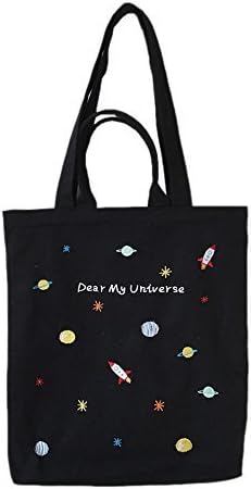 Asaps Canvas Handbag with Fabric Print/Canvas Shoulder Bag/Shoulder Bag/Modern and Characteristic Handbag/Canvas Bag Wave