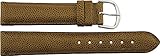 Armbanduhr lederarmband in Braun Leder - 18mm - - Schnalle in Silber Edelstahl - B18BroItr34S