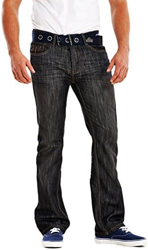 The Regent CentreMens Bootcut Jeans Stone Edge Brand Denim Waist 30" to 42" Short, Regular, Long