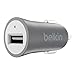 Price comparison product image Belkin F8M730btGRY Premium MIXIT Fast 2.4 A USB Car Charger for Apple iPhone XS Max/XS/ XR/ X/8 Plus/8 /7 Plus/7 and Apple iPad Air, iPad 2, iPad Mini with Connected Equipment Warranty, Grey