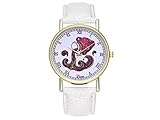 ADream Wassermann Sternzeichen Tierzeichen Leder Uhr für Frauen Herrenuhr Fashion Geburtstag Hochzeitsgeschenk
