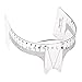 CRYSTALUM® Eyebrow Ruler Reusable Shaper Stencil Microblading Makeup Tool (1)