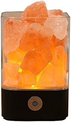 LED Night Light for Children Creative HDCM crystal salt Lamp Colors Changing USB Charge Table Desk Lighting Home Decoration Negative ions Air purification Kids Girls Boys Festival Birthday Presen