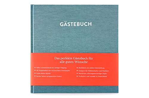 Gästebuch HUGO (Kobalttürkis)