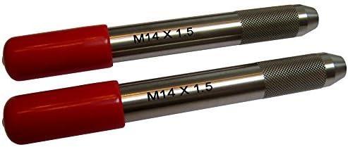 Consolidated Industrial Supply European M14 x 1.5 Professional Stainless Steel Wheel Hanger Studs (Set of 2)