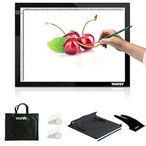 Leuchttisch A3 dimmbar Leuchtkasten, Yaufey Ultra Dünn LED Lichtkasten