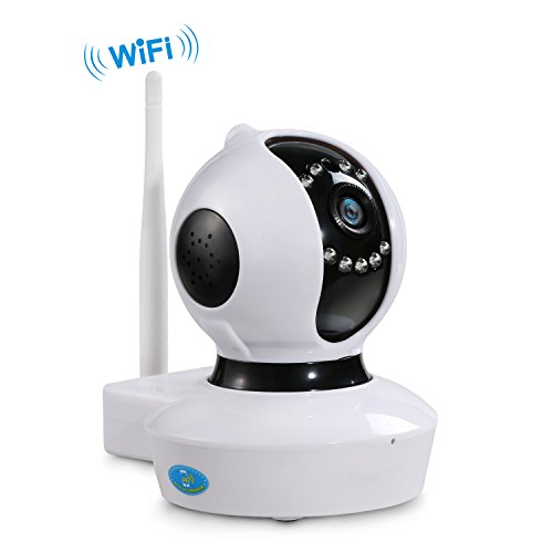 NEXGADGET IP Cámara de Seguridad Inalámbrica HD 720 P WiFi Interior Vigilancia del Monitor con Detección de Movimiento Micrófono Altavoz Visión Nocturna (NGE)