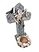 Produktbild 3D Teelichthalter Kreuz 21 cm Kreuz Skelett Rabe Gothic Deko GKIG 481/2764