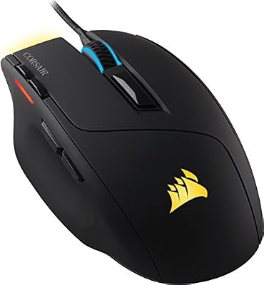 Corsair CH-9303011-EU Sabre RGB Rétro-éclairage RGB Multicolore Performante 10000 DPI Optique Souris Gaming, Noir