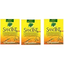 SANOTINT Sensitive Haarfarbe 74 Hellbraun – 3er Pack (je 125 Ml) – Sanfte Coloration Ohne Ammoniak Für Sensible Haut