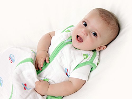 Schlummersack Baby Sommerschlafsack Musselin 0.5 Tog – Autos – erhältlich in verschiedenen Grössen: von Geburt bis 3 Jahre - 3