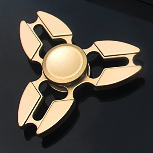 YIHANG @ Fidget Spinner Fingertip Gyro Decompression Metal Finger Spiral Triangular Decompression Magic Toy,Gold YIHANG @ Fidget Spinner Fingertip Gyro Decompression Metal Finger Spiral Triangular Decompression Magic Toy,Gold