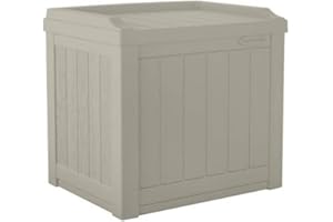 Suncast Small Light Taupe Storage Seat