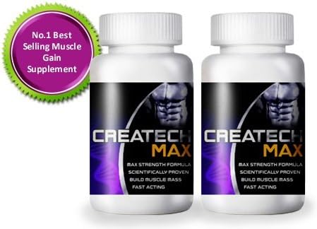 Creatine Createch Max Protein Supplement GET RIPPED Muscle Growth Body Building , (2 month supply) , how can i get 6 packs