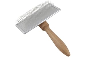 NORDIC SHEEP Lammfellbürste, Wollpflege Fellbürste, Öko-Pflege für jedes Lammfell Schaffell, Pflegebürste aus Holz