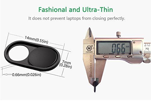 CloudValley Copertura Webcam Metallo Slider da, 0,66mm Ultra-Sottile Copri Webcam Cover per Macbook Pro, Computer Portatile, Mac, PC, Laptop, iPad, iPhone, Protezione la tua vita digitale[3 PACK]