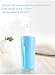 Produktbild Luftbefeuchter stumm Mini Hause Schlafzimmer Luft Spray feuchtigkeitsspendende Büro Schreibtisch Aufladen USB tragbare Auto Luftreiniger mit 7 Farblicht ( Color : Blau )