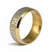 Generic 8MM Men Women Stainless Steel Jesus Christ Church for Wedding Band Ring Gold RS.275.00