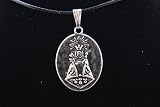 medalla milagrosa acero  Colgante Medalla en Zamak metalizado y Acero, Virgen de Covadonga (Santina)
