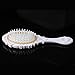 Retro 5 Pcs Professional Hair Care Hair Brush Combs Set With Mirror And Stand White