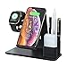Produktbild 3 in 1 Wireless Ladestation 10W Fast Qi Charger Handy Ladegerät kabellos Induktive Telefon Aufladen für Samsung S9 S8 S7, Drahtlos Laden 7,5W für iPhone,2W für Apple Watch Series 4/3/2/1 (Schwarz)