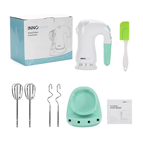 InnoBeta Handrührer, 5 Geschwindigkeiten, geringes Gewicht, Mint-Grün/Weiß - 8