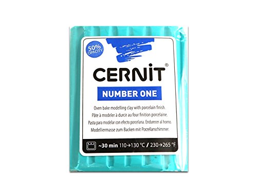 Cernit Modelliermasse Polymer Clay Nummer 1 - turquoise