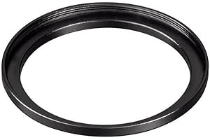 Hama Bague d'adaptation (en métal, pour monter un Filtre de 46 mm sur un Objectif de 37 mm) Noir