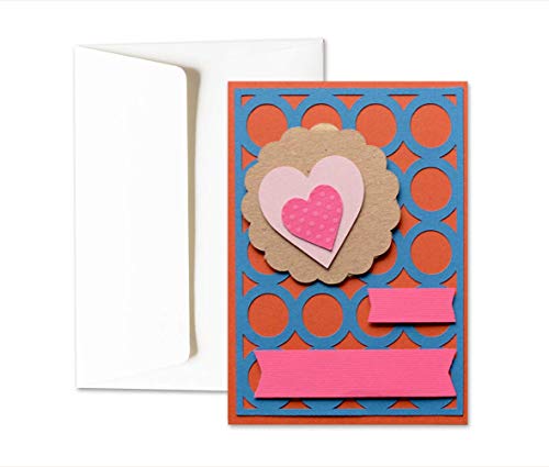 Tarjeta genérica - para todas las ocasiones - shabby chic - tarjeta de felicitación y sobres (formato 15 x 10,5 cm) - vacío por dentro, ideal para su mensaje personal - totalmente artesanal.