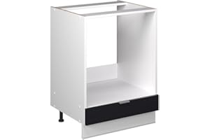 Vicco Mobile per forno da incasso Fame-Line, Nero a righe, 60 cm senza piano di lavoro