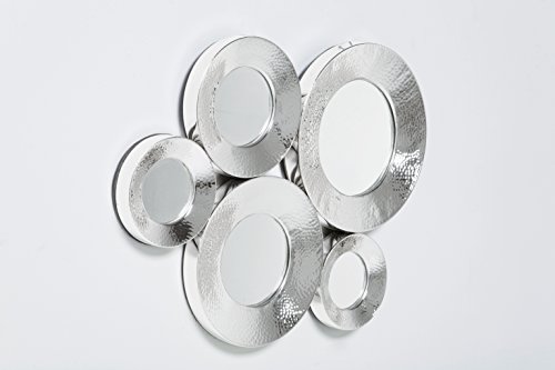 Kare 76712 Spiegel Circoli Cinque, silver