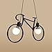 Produktbild GZLOFT Pendelleuchte Deckenleuchte Hänge lampe Kronleuchtern Moderne kreative Kinderzimmer Esszimmer Schlafzimmer Bügeleisen Fahrrad Lampe Schwarz warmes Licht