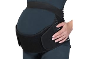 TSLBW 4 in 1 Pregnancy Support Belt Maternity Belt Wrap Back Support Waist Maternity & Postpartum Belly Band for Birth Preparation Labour Relieve Back Pelvic Hip Pain (M-XXL)