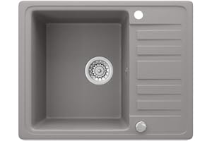 Bergström Spülbecken, Beton, 58 x 46 cm mit Trockenplatz