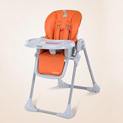 baby high chair Multi-function foldable baby high chair, orange portable can sit baby highchairchicco (size: 58 * 85 * 83--110cm) baby highchair chicco