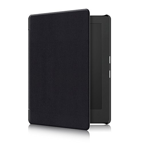 Kobo Aura H2O 2nd Edition Hülle, WindTeco Ultra Dünn und Leicht PU Leder Schutzhülle Tasche mit Auto Aufwachen / Schlaf Funktion für Kobo Aura H2O Edition 2 E-reader 6,8 Zoll 2017 Release, Schwarz - 4