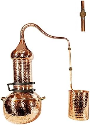 Rotating Column Still, Essential Oils, Alcohol, Moonshine Distiller, Hydrosols (3 Litre+Brass Connectors)