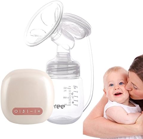 [New Version 2017] Electric Breast Pump (Massage Plus Breast-feeding Dual Mode), with Rechargeable Battery, Multi-frequency Suction Mode and Backflow Prevention Design