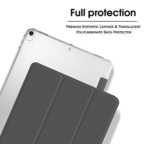 iPad Pro 10,5 Hülle, Infiland Ultra Smart Slim Lightweight Schutzhülle Cover für Apple Neu iPad Pro 10,5″ Display 2017(mit Auto Schlaf / Wach Funktion)(Weltraum Grau) - 2