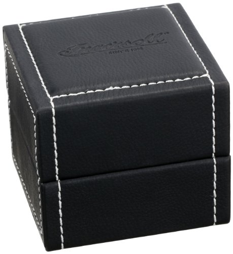 Ingersoll Men's Automatic Watch with White Dial Analogue Display and Black Leather Strap IN1800WH